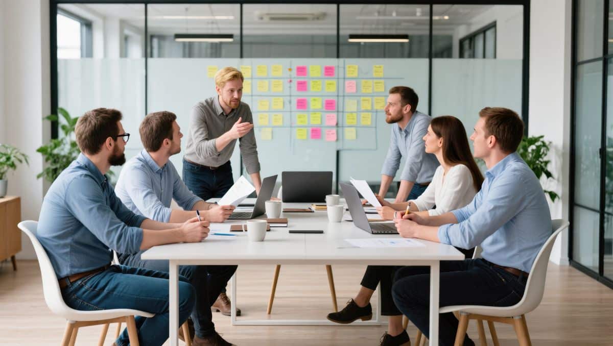 Team Collaboration in Modern Office