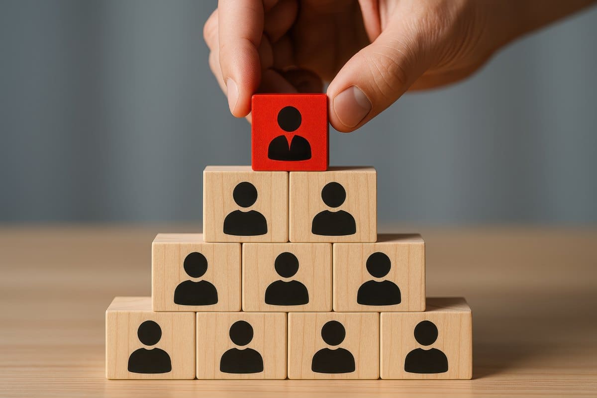 Leadership team management concept